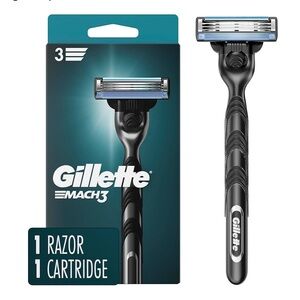 Gillette Match 3 Razor Bundle Includes 10 Cartridges + Shave Soothing Gel